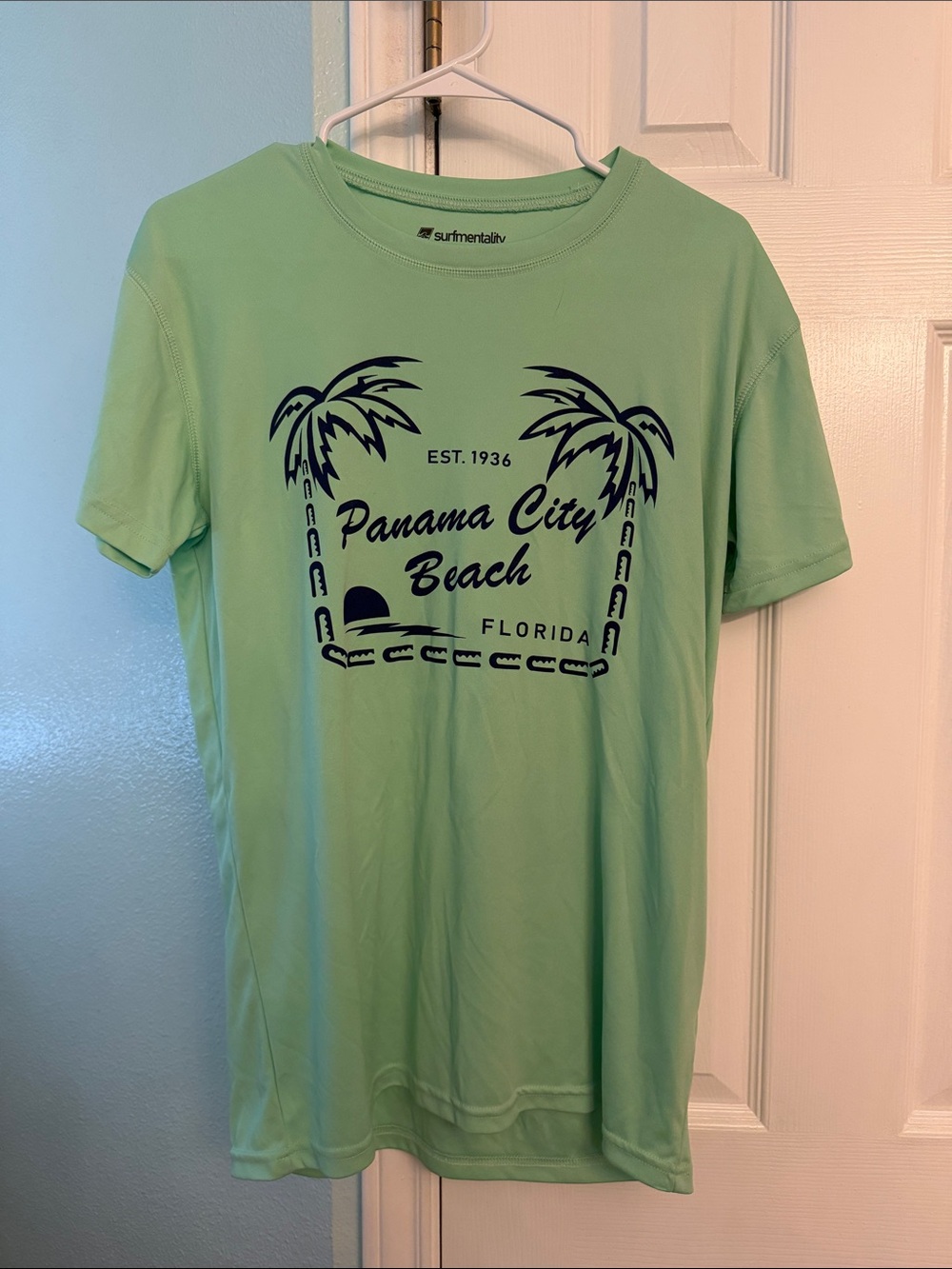 Panama City Beach Graphic Performance Tee - Light Green